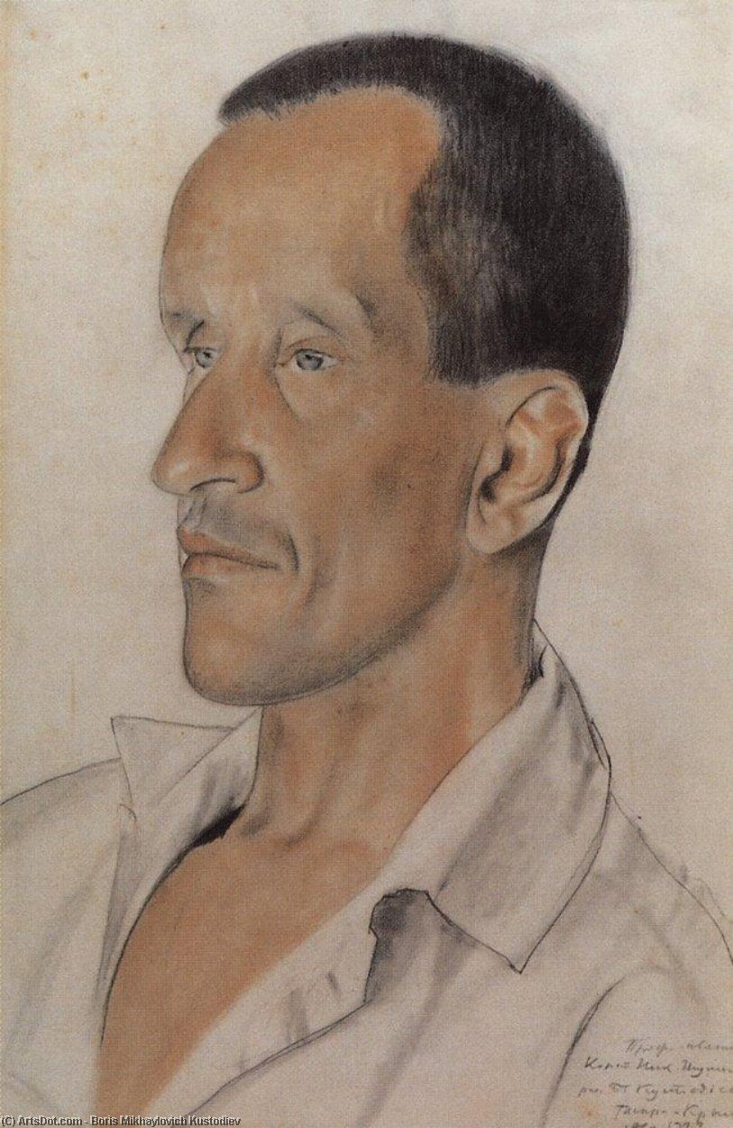 Portrait Of Konstantin Nicolayevich Igumnov — Boris Mikhailovich Kustodiev