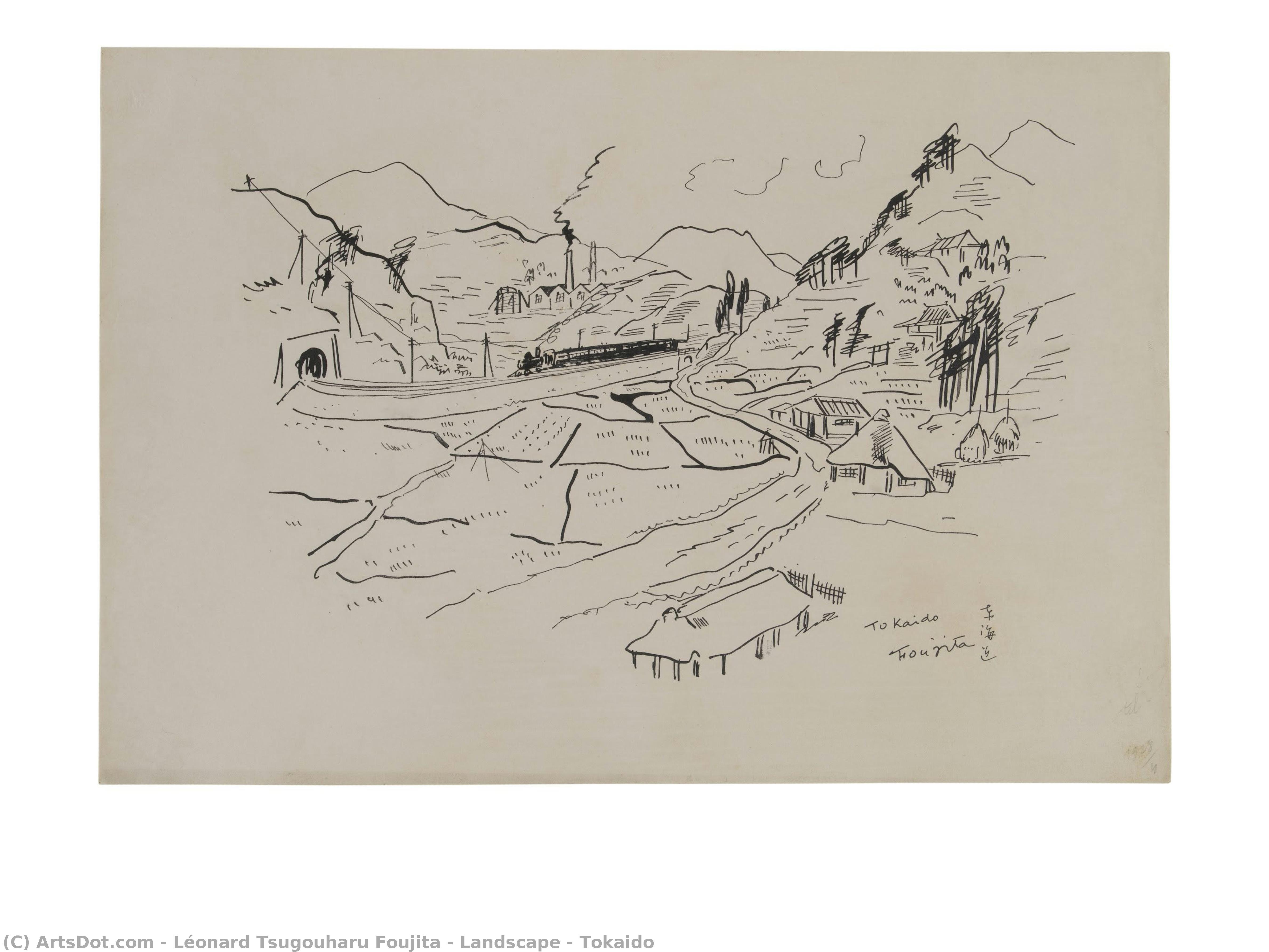 Landscape - Tokaido — Léonard Tsuguharu Foujita