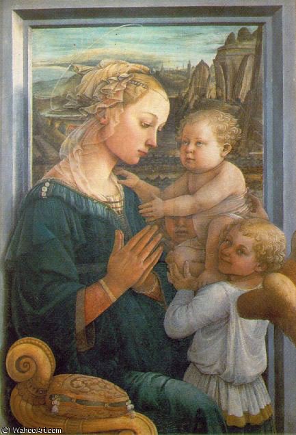 Madonna And Child With Angels - - — Filippo Di Tommaso Lippi