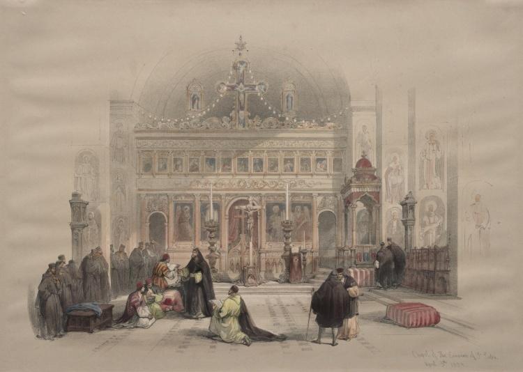 Chapel Of The Convent Of St. Saba — David Roberts