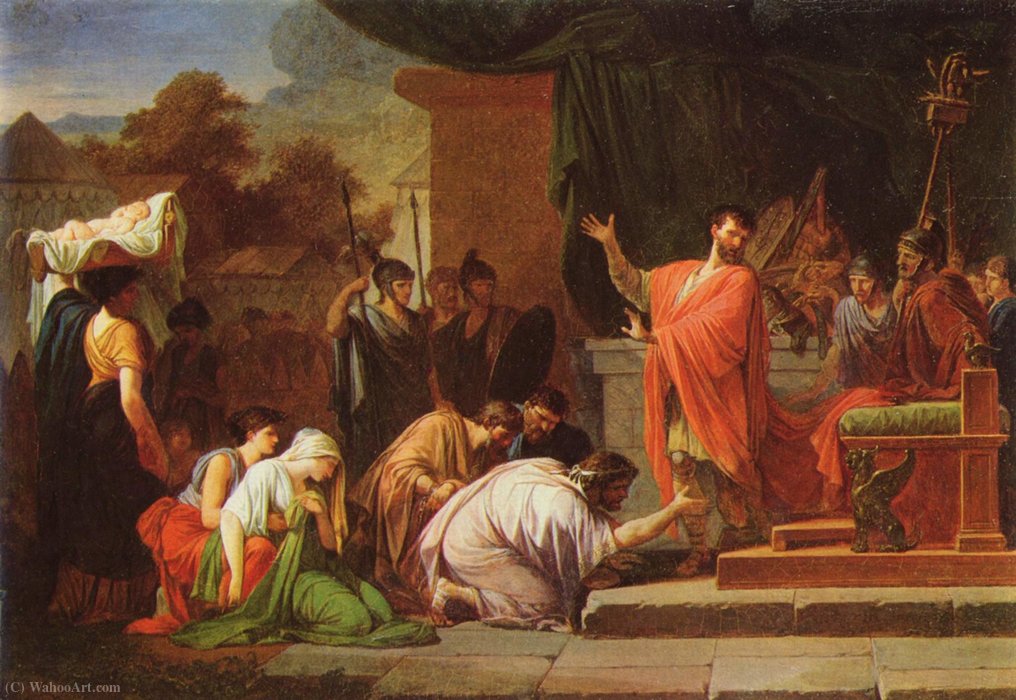 King Perseus Against Aemilius Paulus — Jean-françois Pierre Peyron