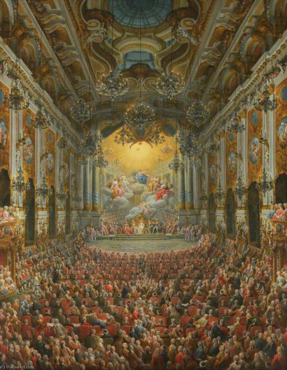 A Concert Given By The Duc De Nivernais To Mark The Birth Of The Dauphin — ジョヴァンニ・パオロ・パニーニ