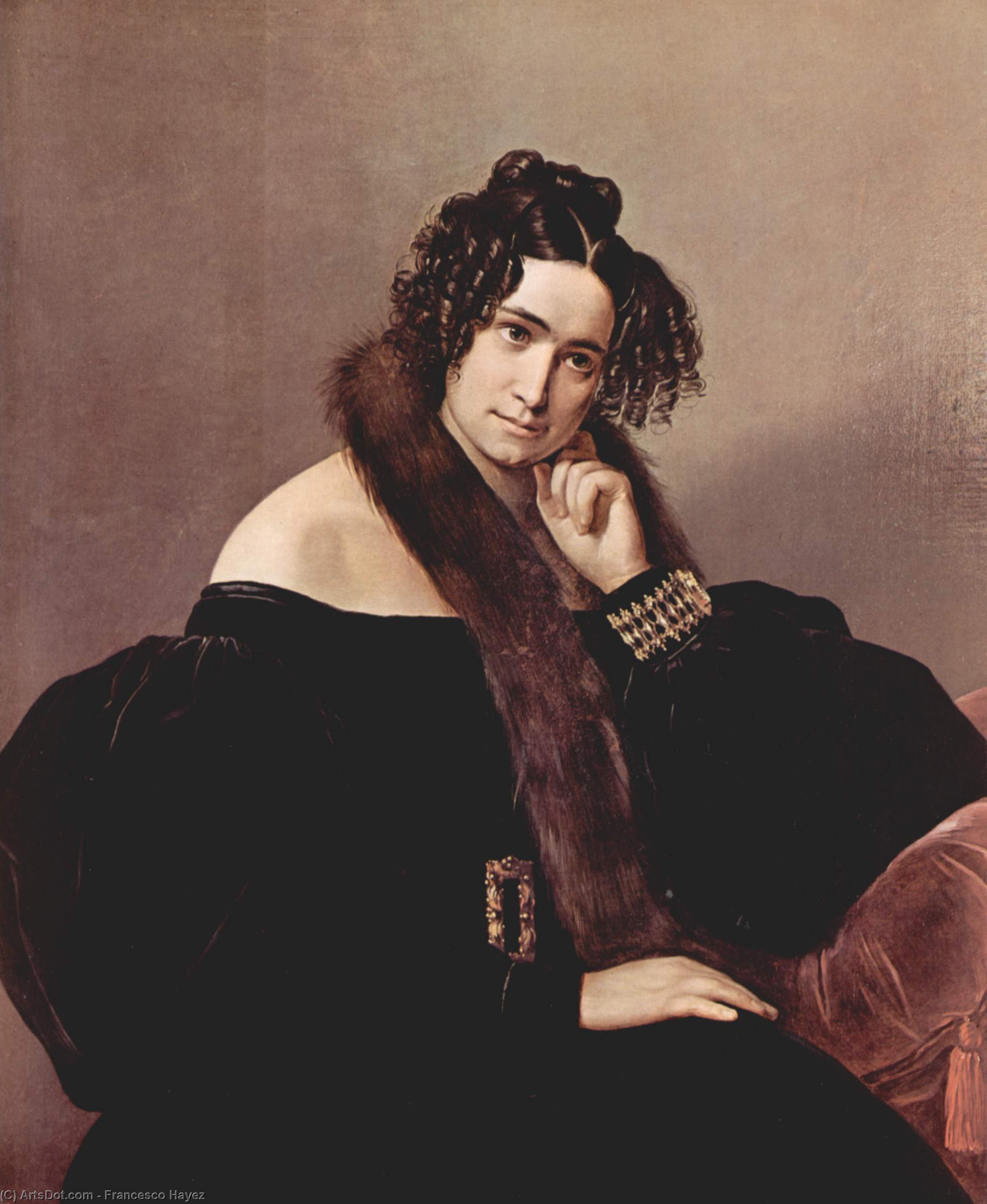 Portrait Of Felicina Caglio Perego Di Cremnago — Francesco Hayez
