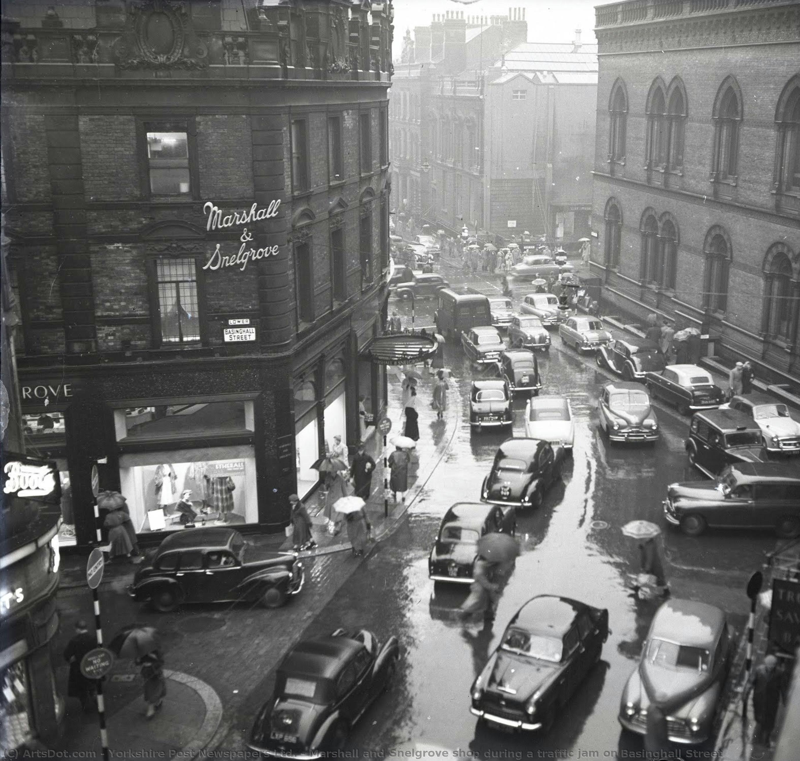 Marshall And Snelgrove Shop During A Traffic Jam On Basinghall Street — Yorkshire Post Newspapers Ltd.
