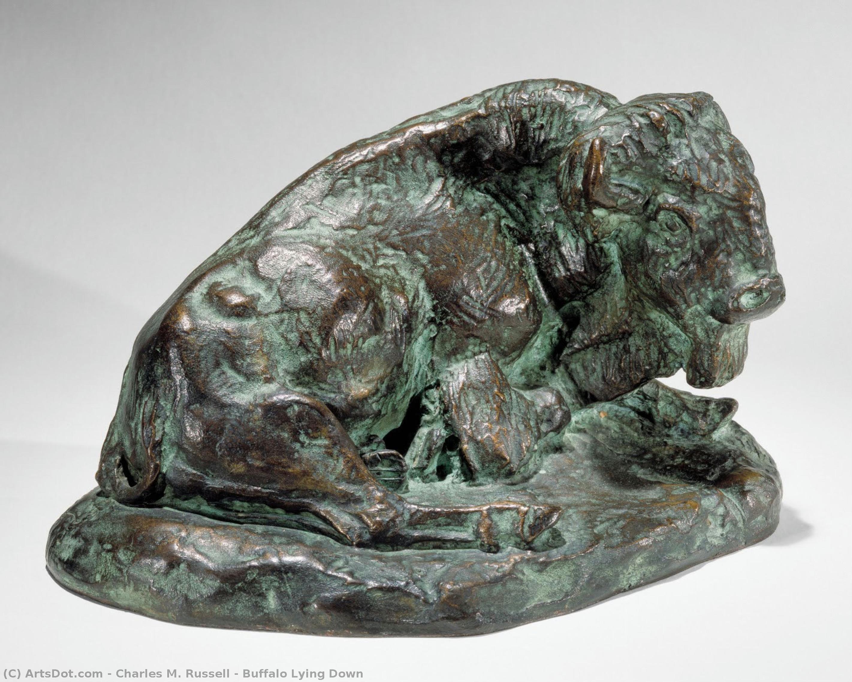 Buffalo Lying Down — Čarls Marion Rasel