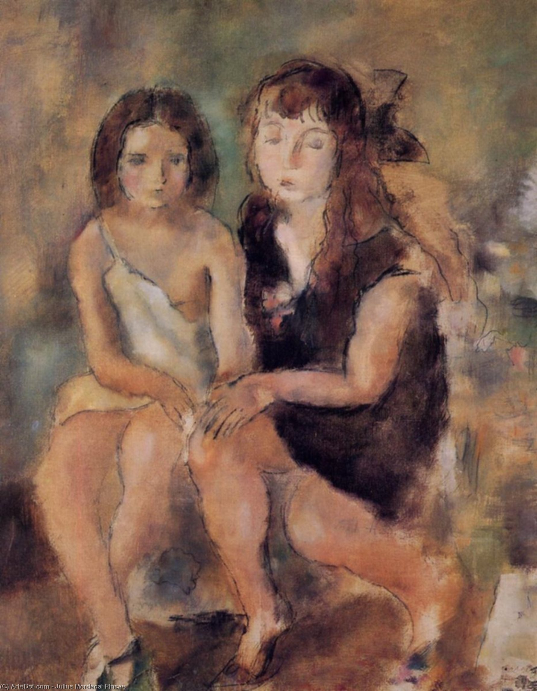 Clara And Genevieve — ジュール・パスチン