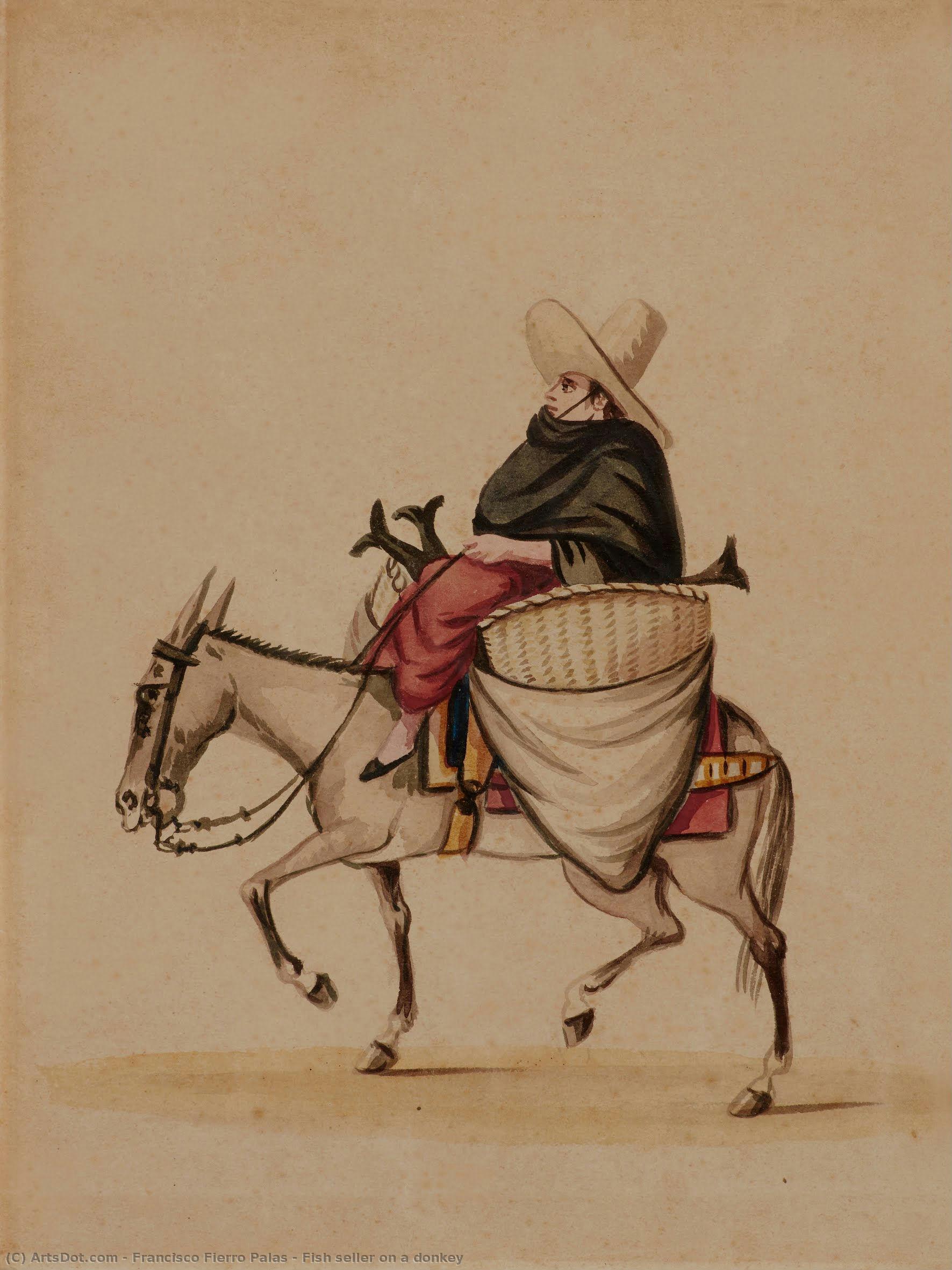 Fish Seller On A Donkey — Francisco Fierro Palas