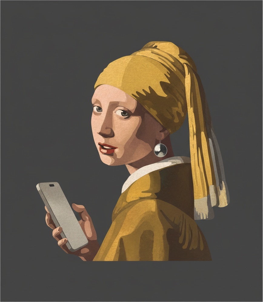 Ochre Reverie: A Meditative Study Of Timeless Grace And Digital Stillness — Louise Gauthier