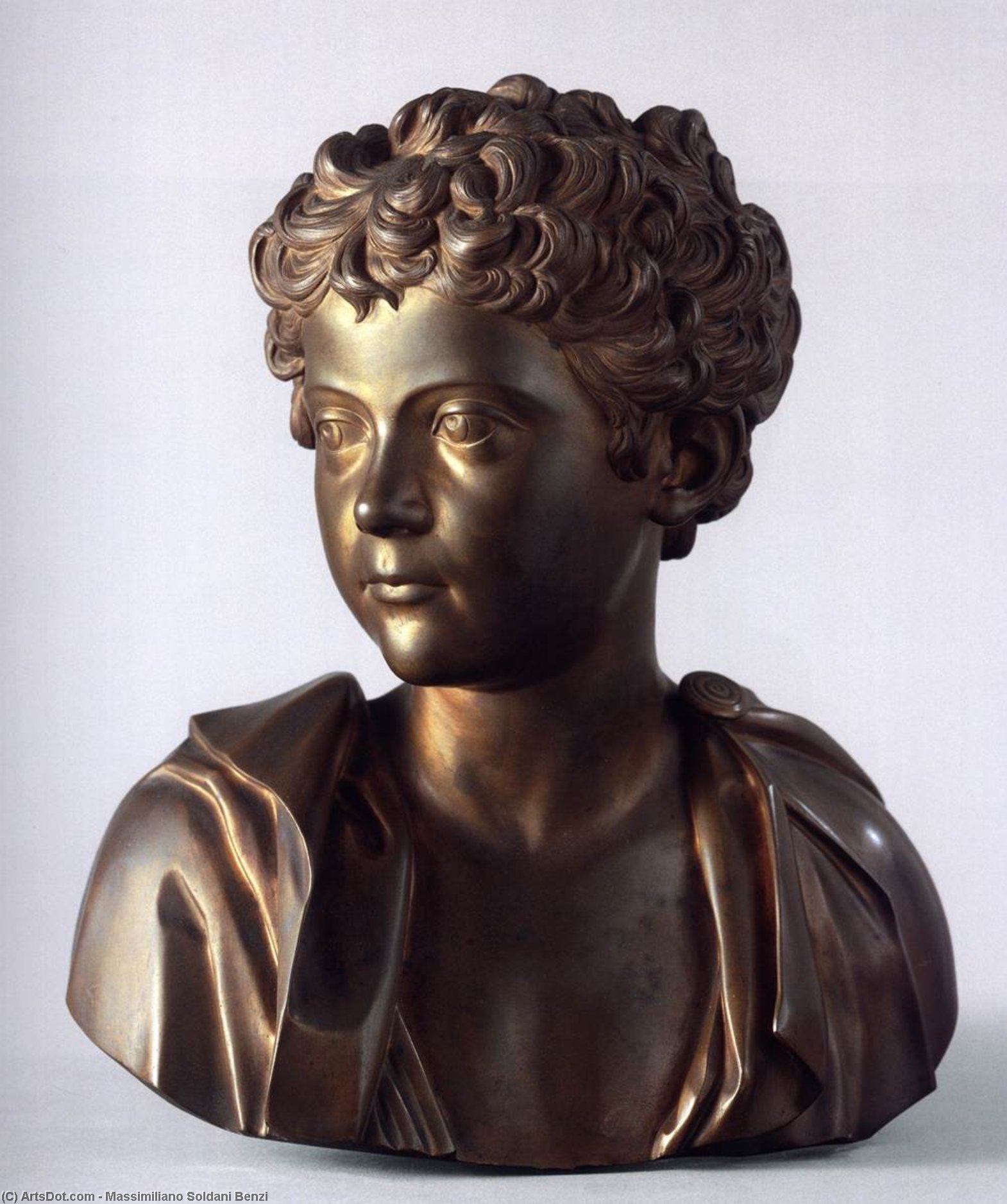 Bust Of Marcus Aurelius As A Boy — Massimiliano Soldani-benzi