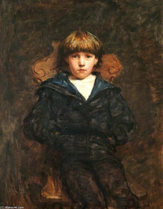 Portrait Of A Boy — Sir Hubert Von Herkomer