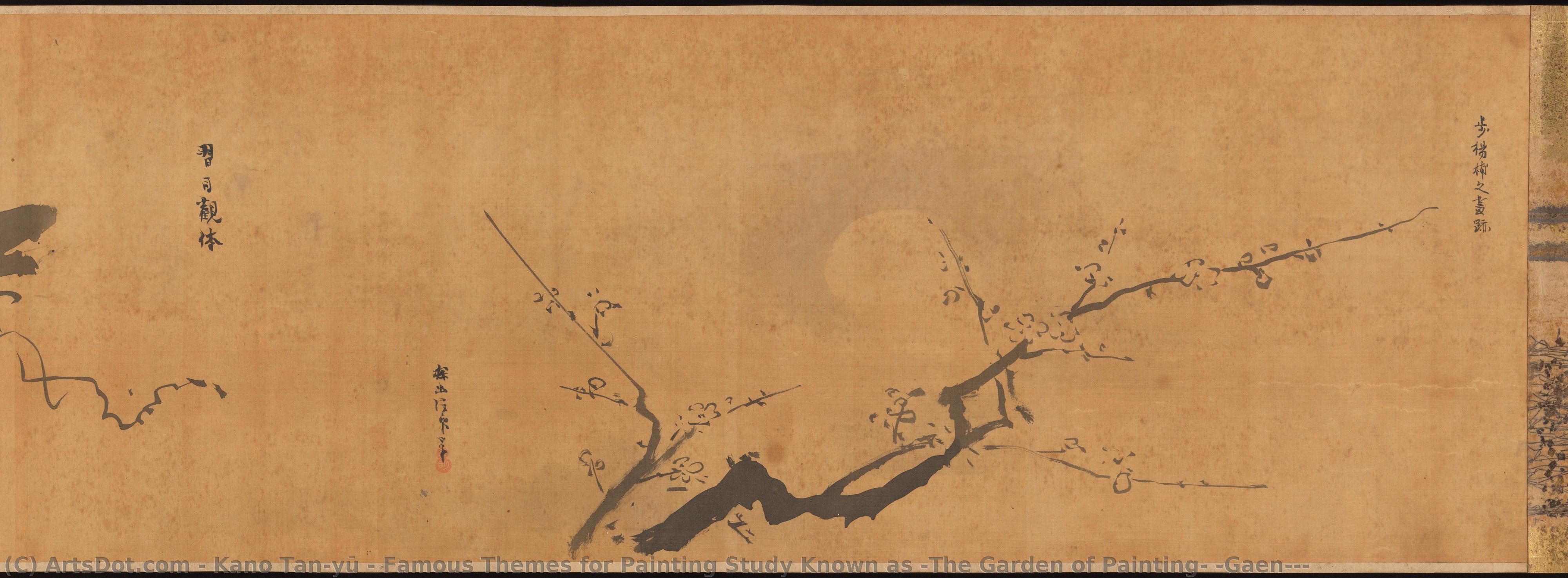 Famous Themes For Painting Study Known As “the Garden Of Painting” (gaen) — Kanō Tan'yū