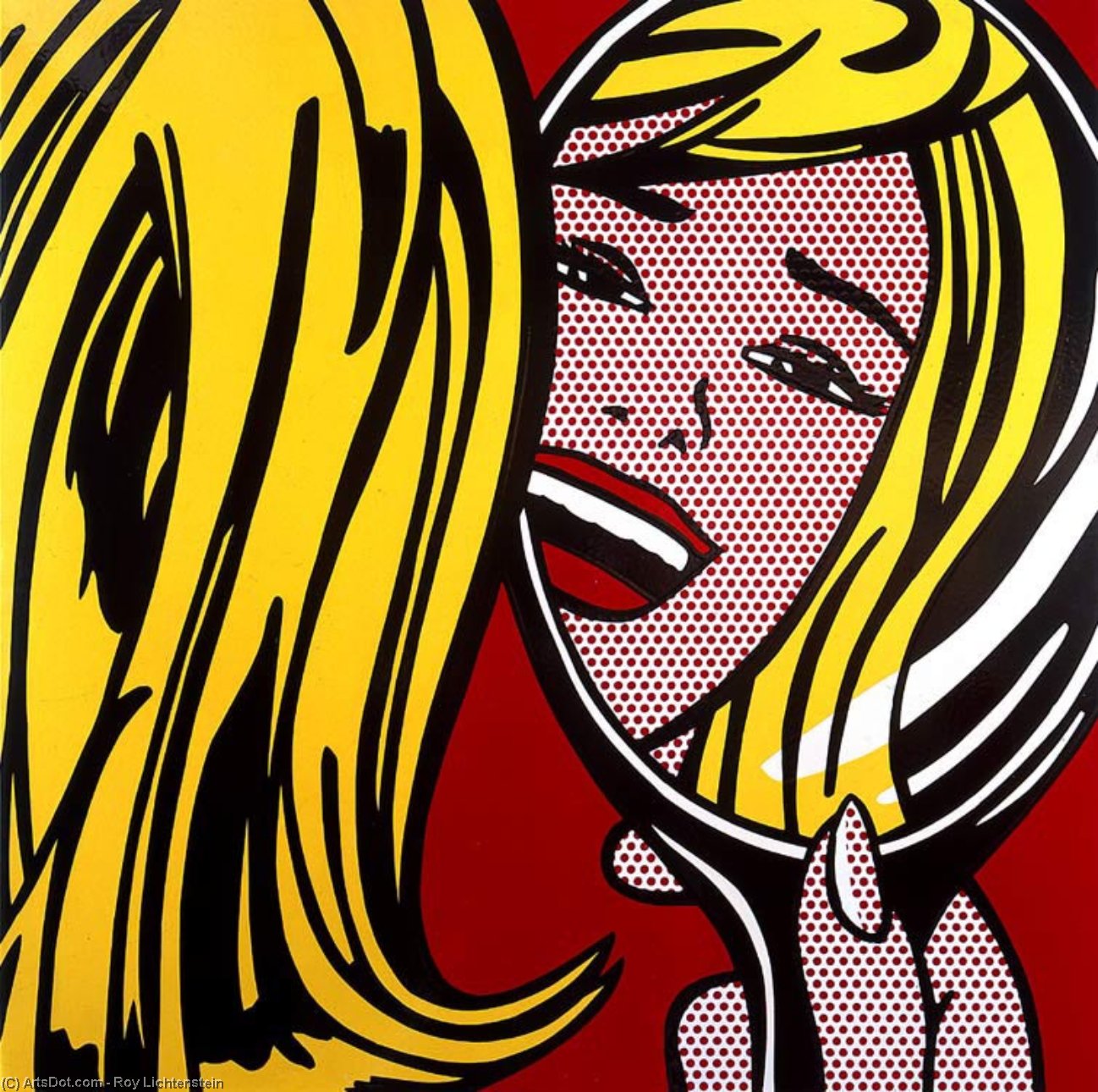 Girl In Mirror — Roy Lichtenstein