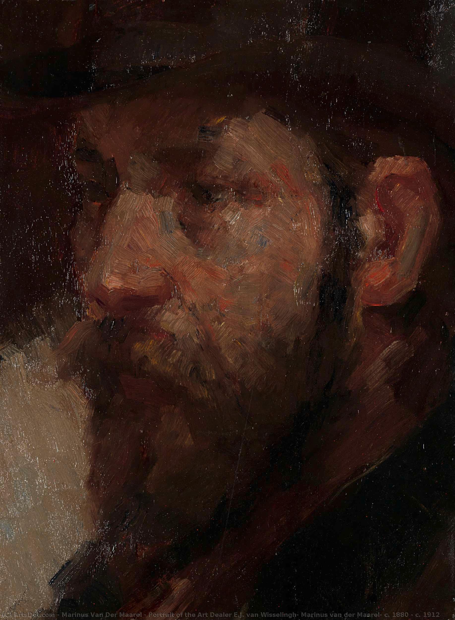 Portrait Of The Art Dealer E.j. Van Wisselingh, Marinus Van Der Maarel, C. 1880 - C. 1912 — Marinus Van Der Maarel