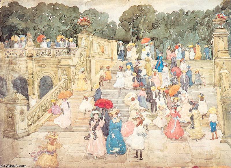 The Mall Central Park — Maurice Brazil Prendergast