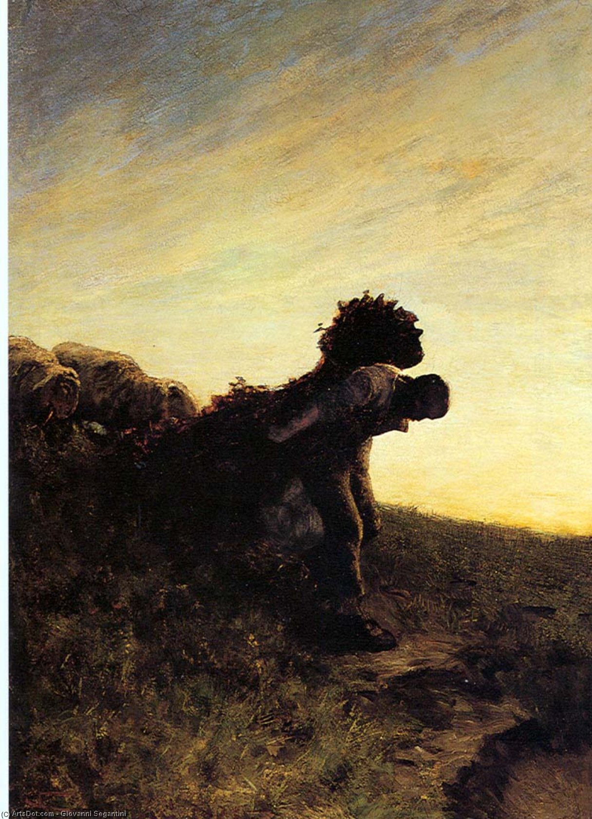 L. Ultima Fatica Del Giorno — Giovanni Segantini