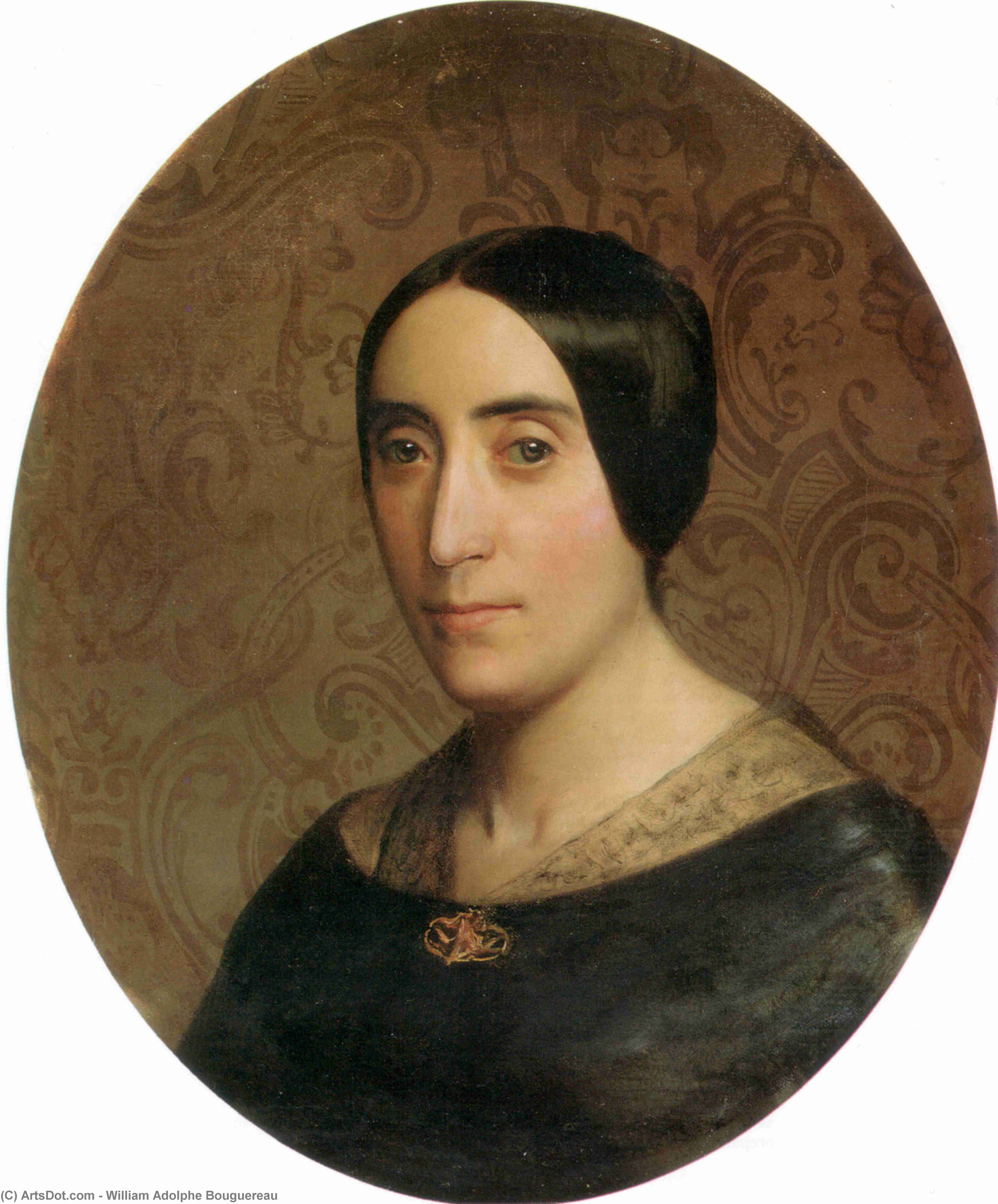 A Portrait Of Amelina Dufaud — William-adolphe Bouguereau