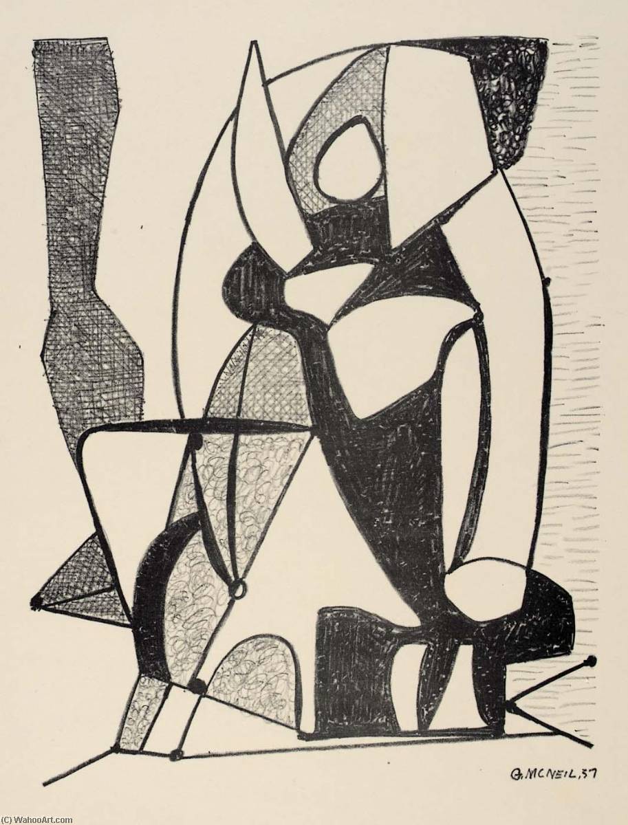 Untitled, From The Portfolio American Abstract Artists — George Mcneil
