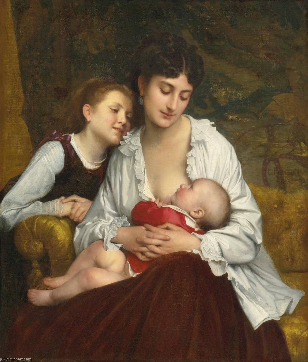 Motherly Love — Léon Jean Basile Perrault