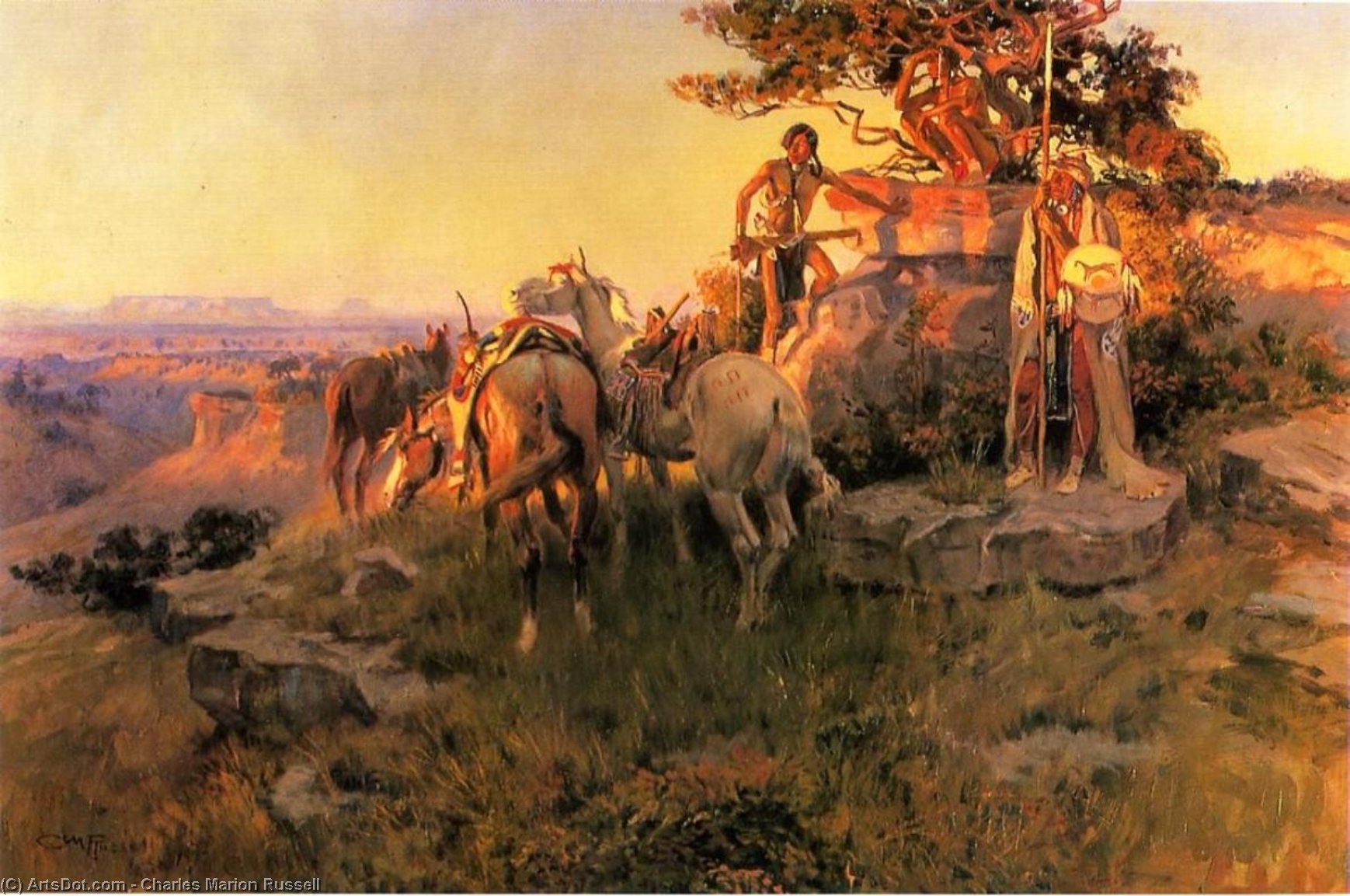 Watching For Wagons — Чарльз Марион Расселл