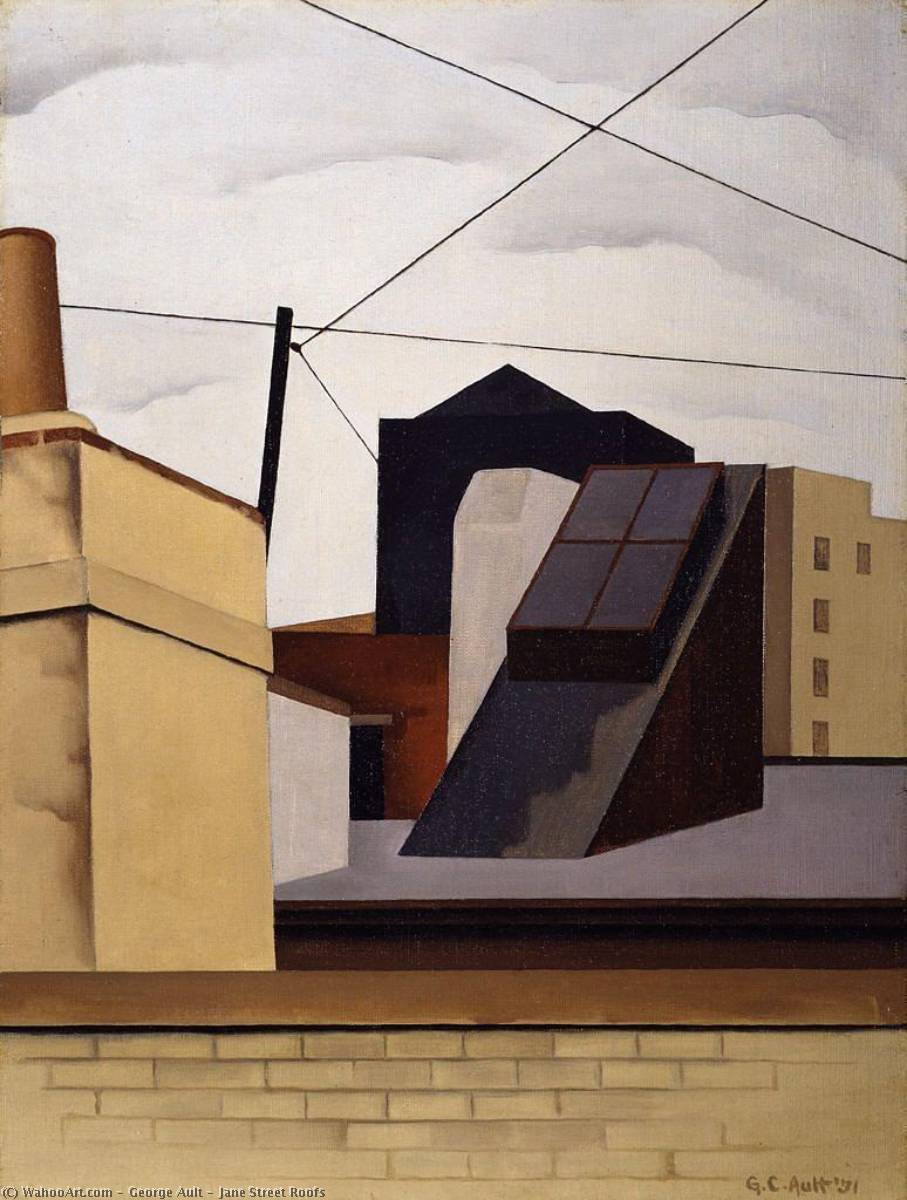 Jane Street Roofs — George Copeland Ault