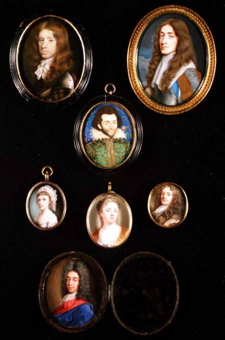 James, Duke Of York, By Samuel Cooper, Together With Various Other Miniature Portraits — Samuel Cooper