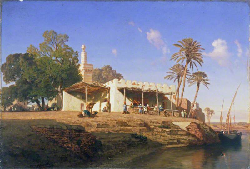 On The Banks Of The Nile — Prosper Marilhat