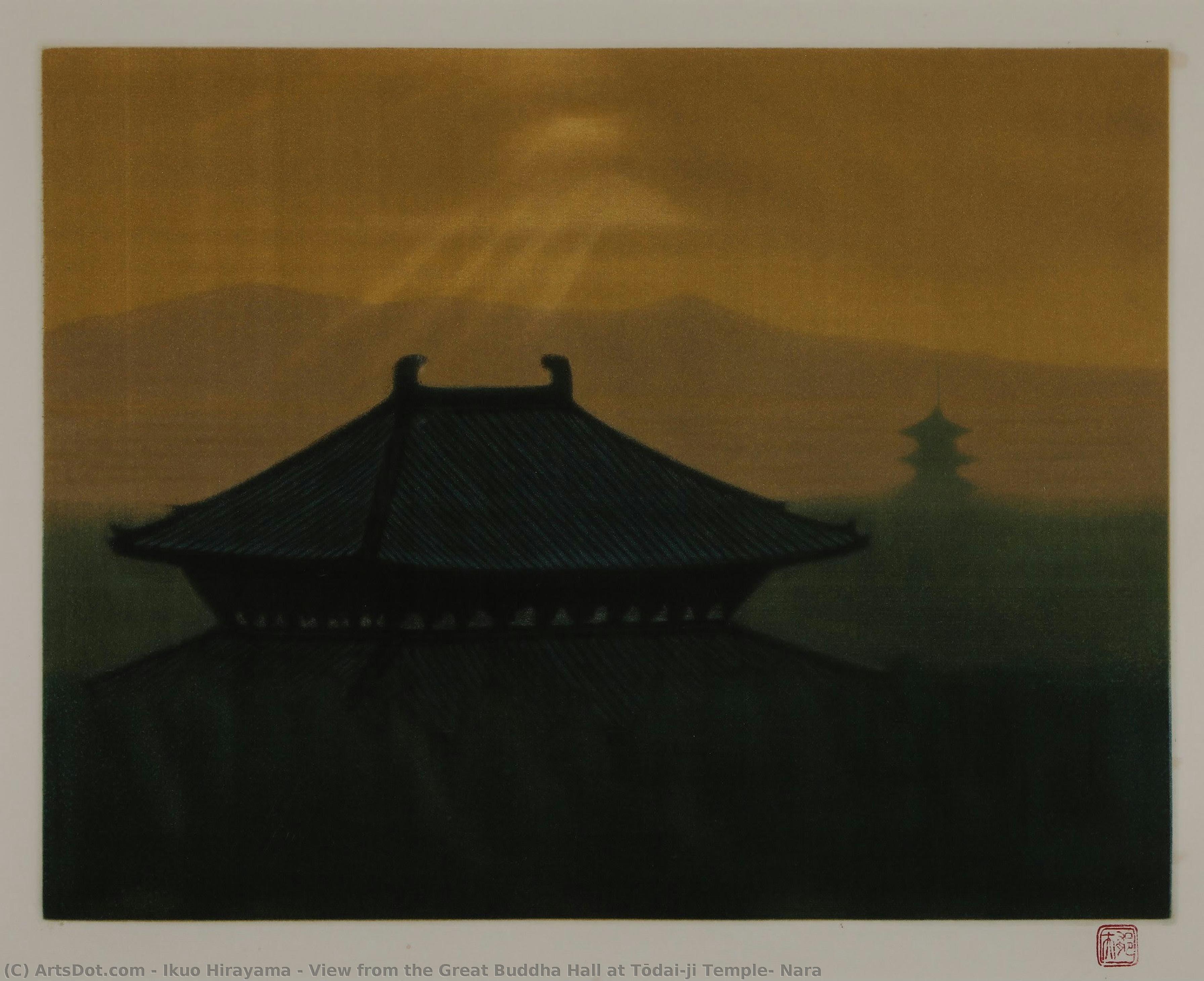 View From The Great Buddha Hall At Tōdai-ji Temple, Nara — Ikuo Hirayama
