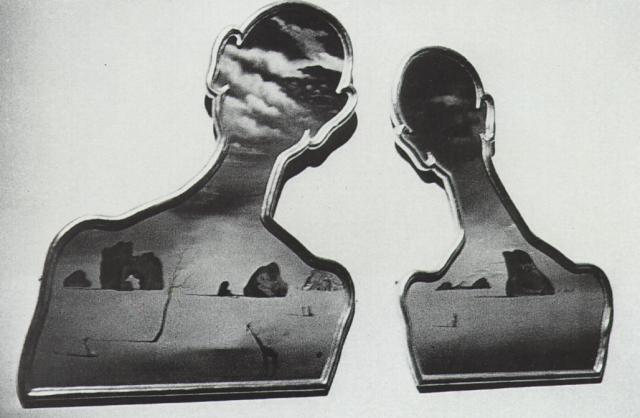 Ein Paar Mit Ihren Köpfen Voller Wolken, 1936 — Salvador Dalí