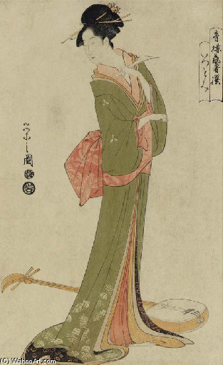 Itsutomi, From The Series Seiro Geisha Erami — Chobunsai Eishi