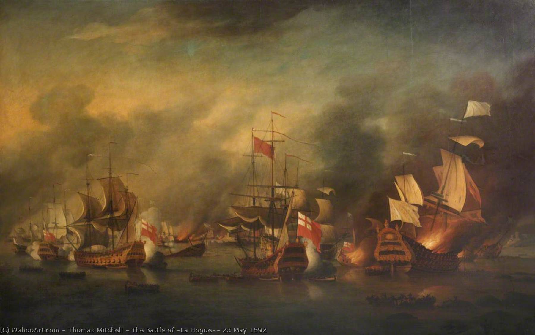The Battle Of 'la Hogue', 23 May 1692 — Thomas Mitchell