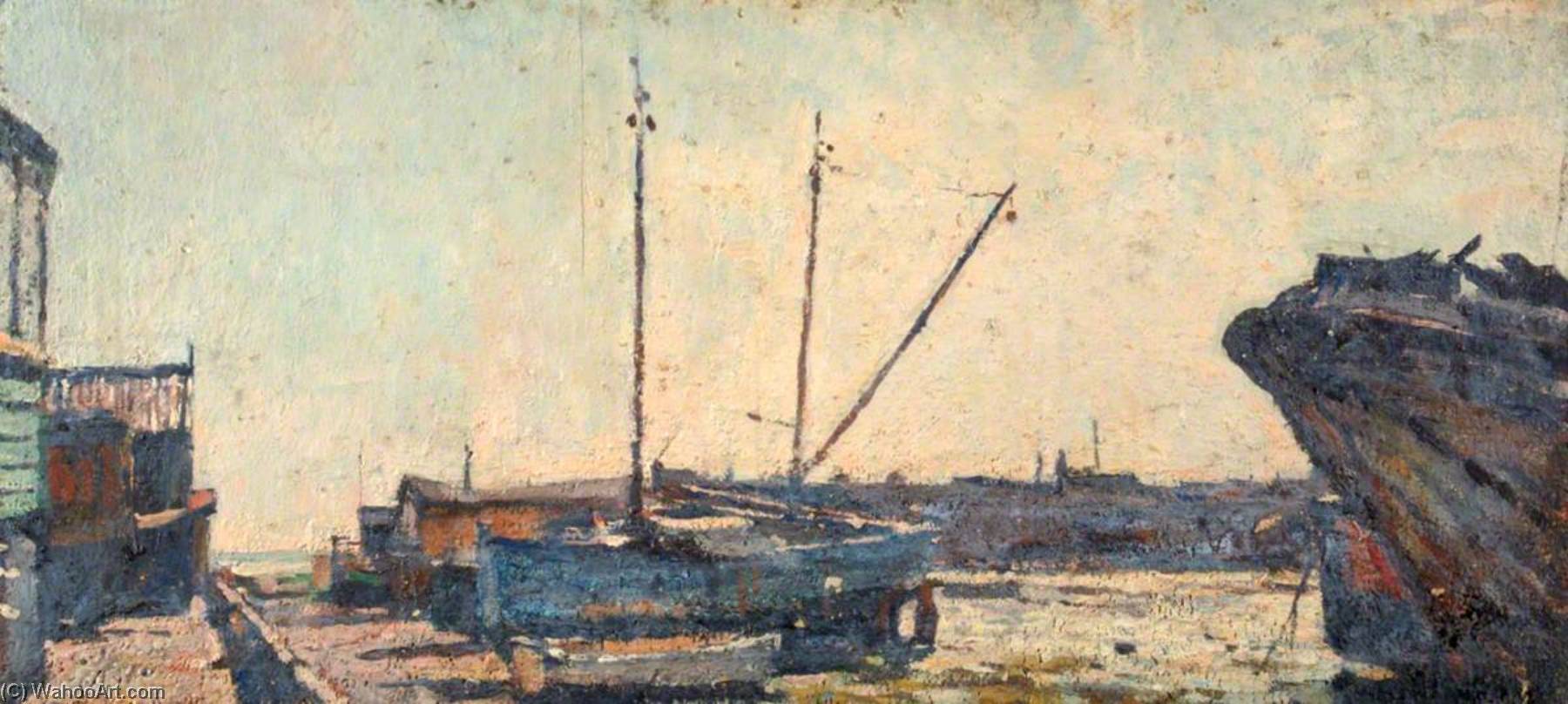Houseboats At Milton, No.19 — Edward Robert King