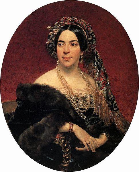 Masha Volkonskaia — Karl Pavlovich Bryullov