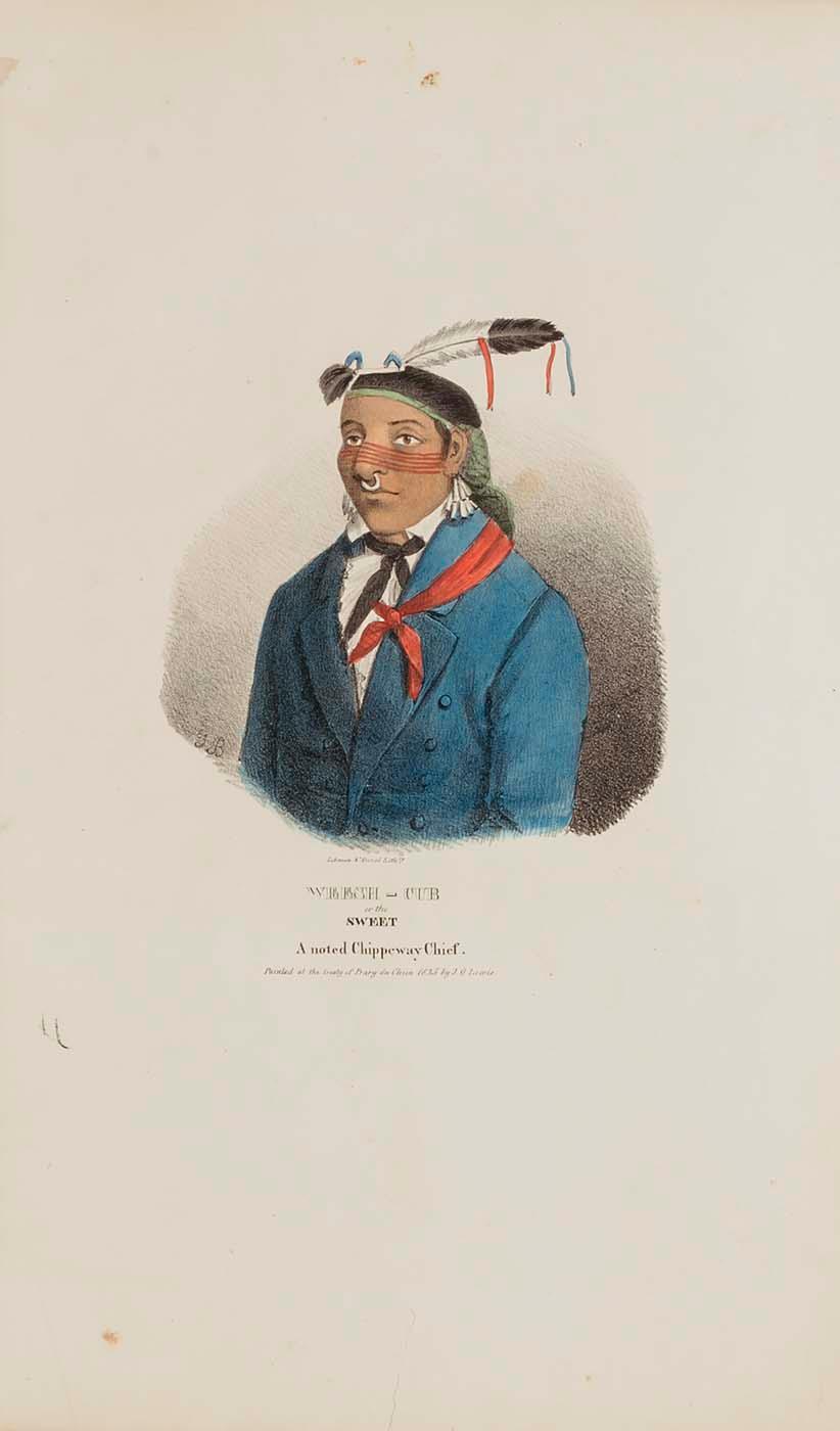 Weesh Cub Or The Sweet A Noted Chippeway Chief, From The Aboriginal Portfolio — James Otto Lewis