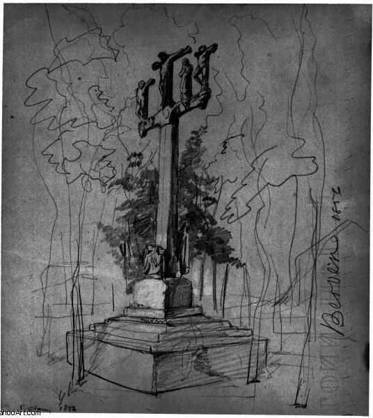 Calvary In Berven, Brittany — John La Farge