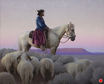 Sagebrush Shepherdess — Jeremy Lipking
