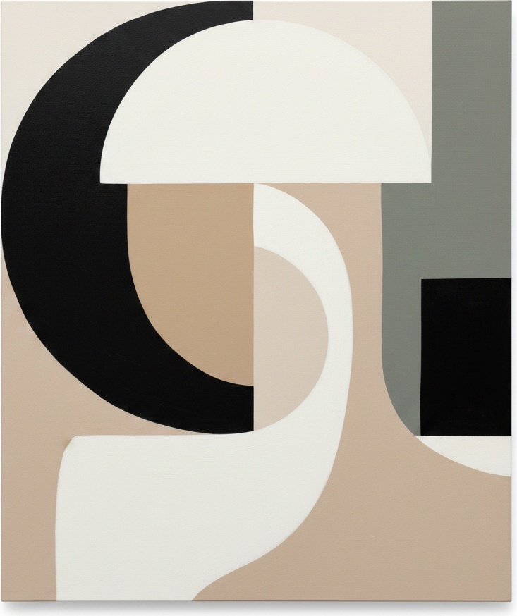 Monolithic Serenity: An Eternal Dance Of Celestial Curves And Muted Earth Tones — Laurent Fabre
