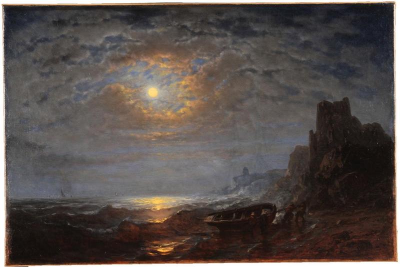 Marine Au Clair De Lune — Amédée Rosier