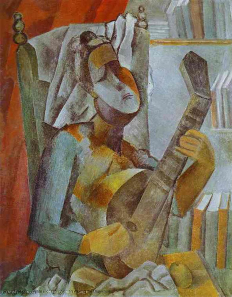 Woman Playing The Mandoline — Pablo Picasso