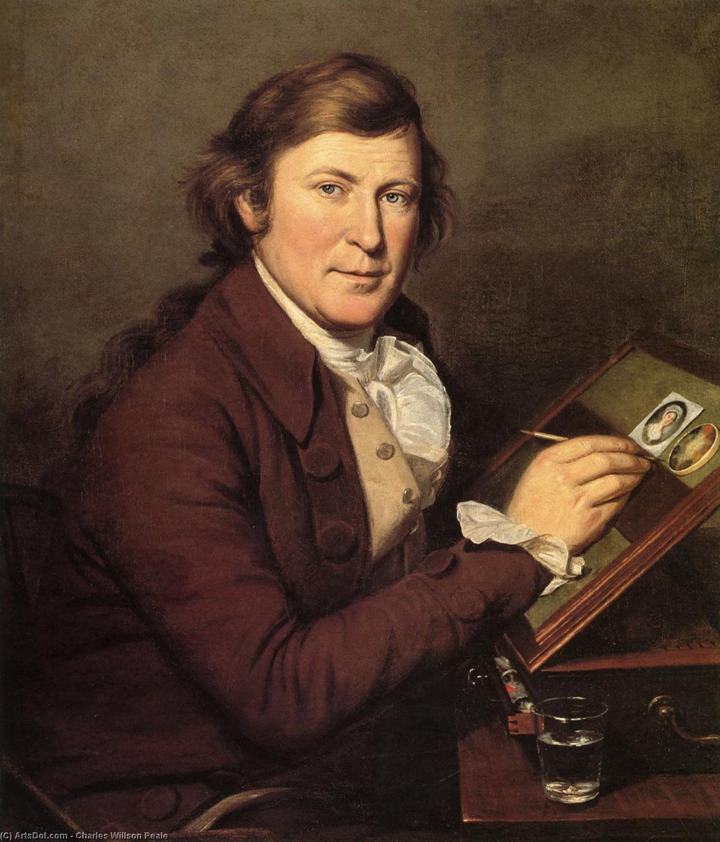 James Peale Painting A Miniature — Charles Willson Peale