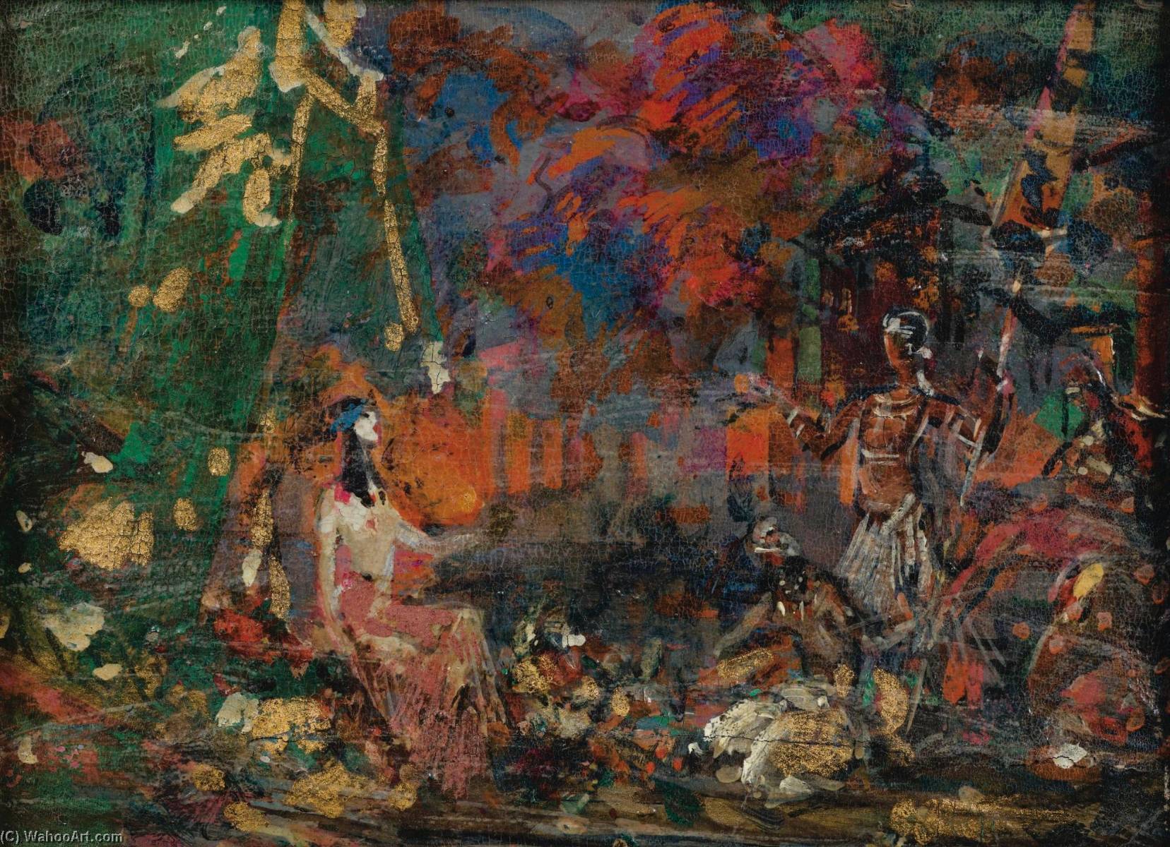 Night View Of Paris And Stage Design — Konstantin Alexeievitch Korovin