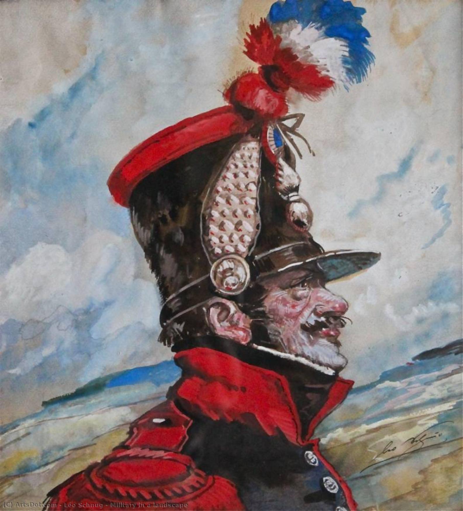 Military In A Landscape — Léo Schnug