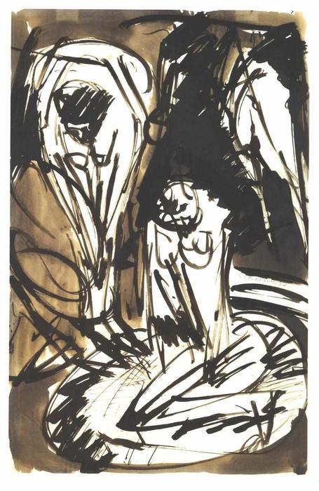 Two Bathing Girls In A Bathtub — Ernst Ludwig Kirchner