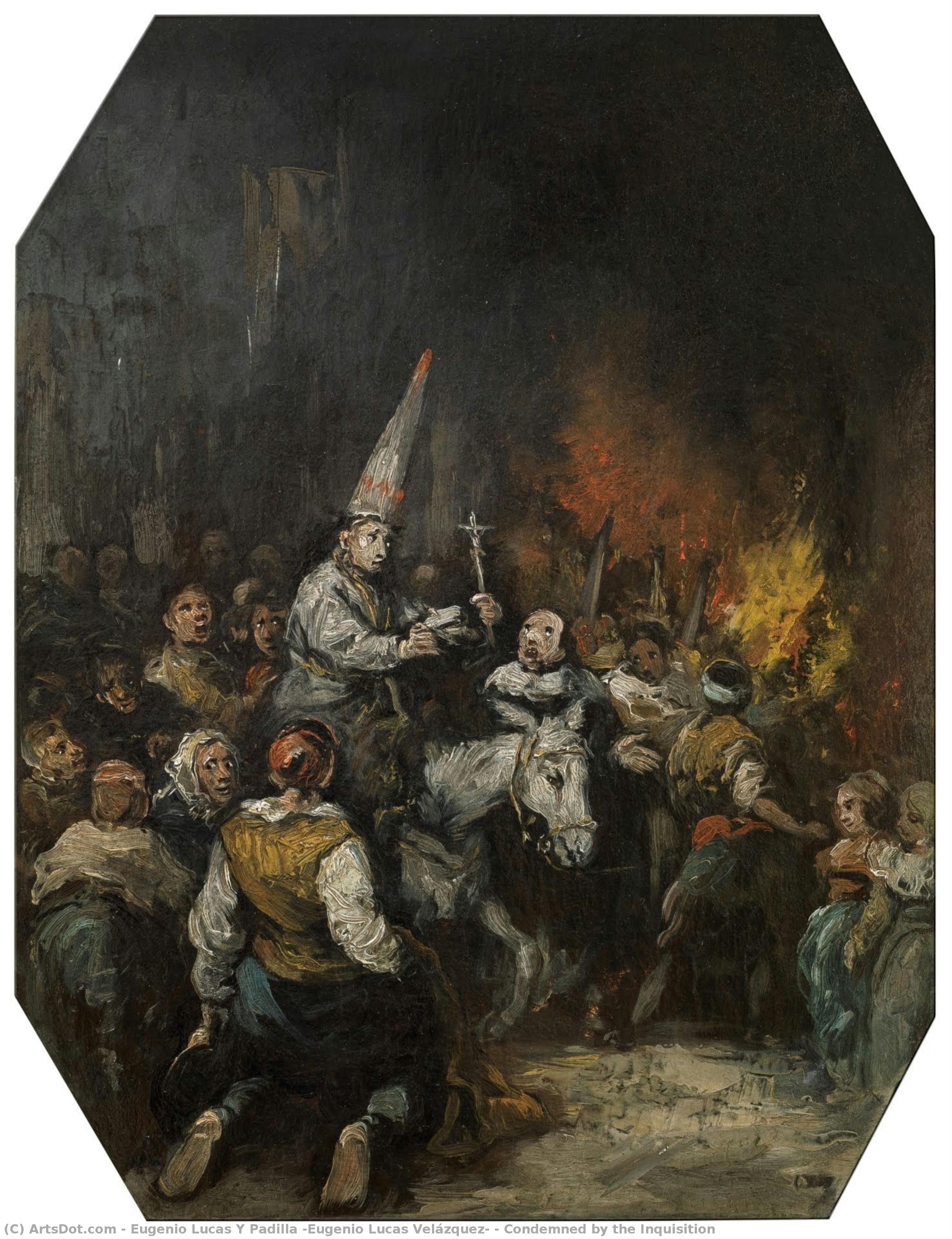 Condemned By The Inquisition — Eugenio Lucas Y Padilla (eugenio Lucas Velázquez)
