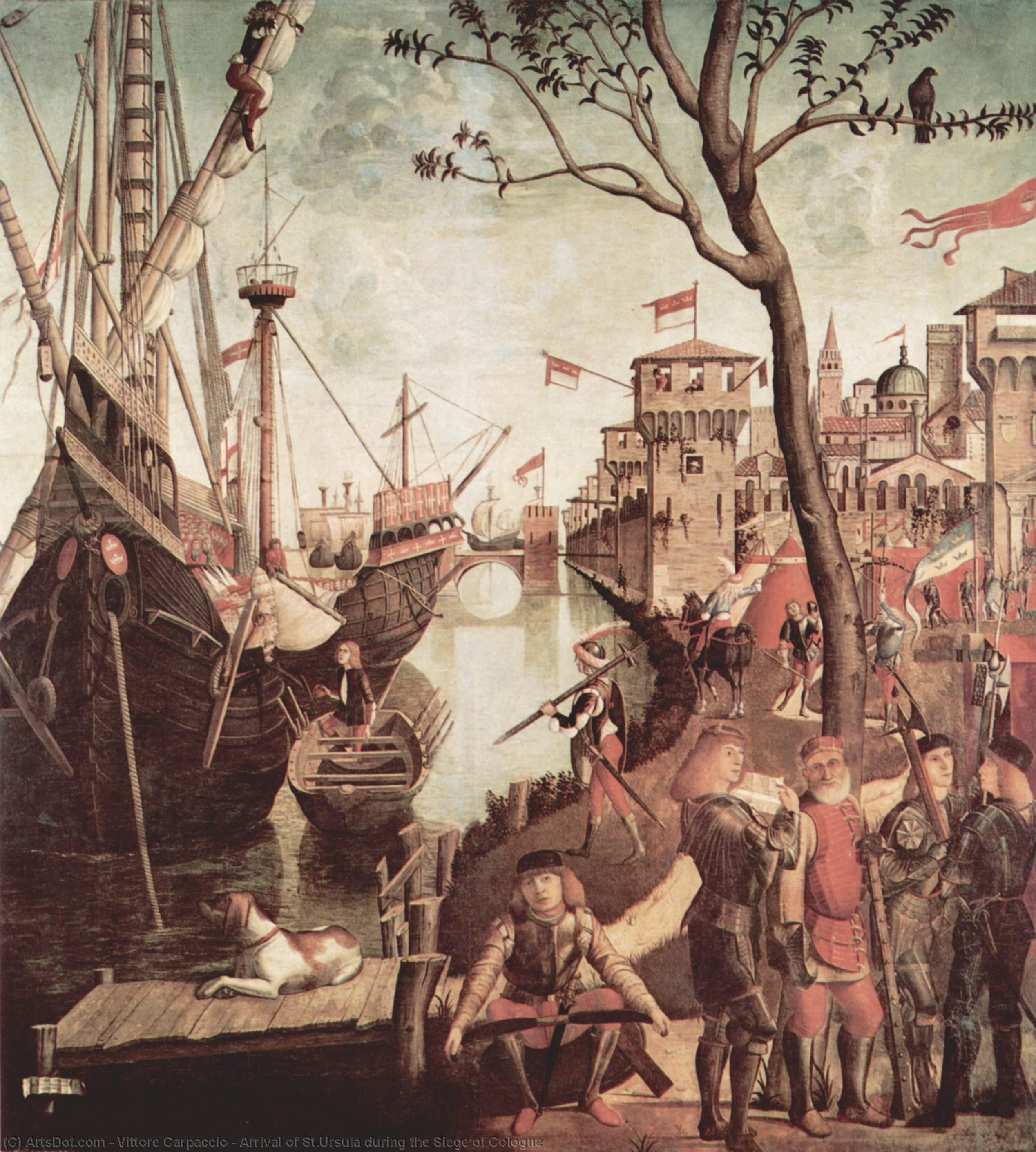 Arrival Of St.ursula During The Siege Of Cologne — Vittore Carpaccio