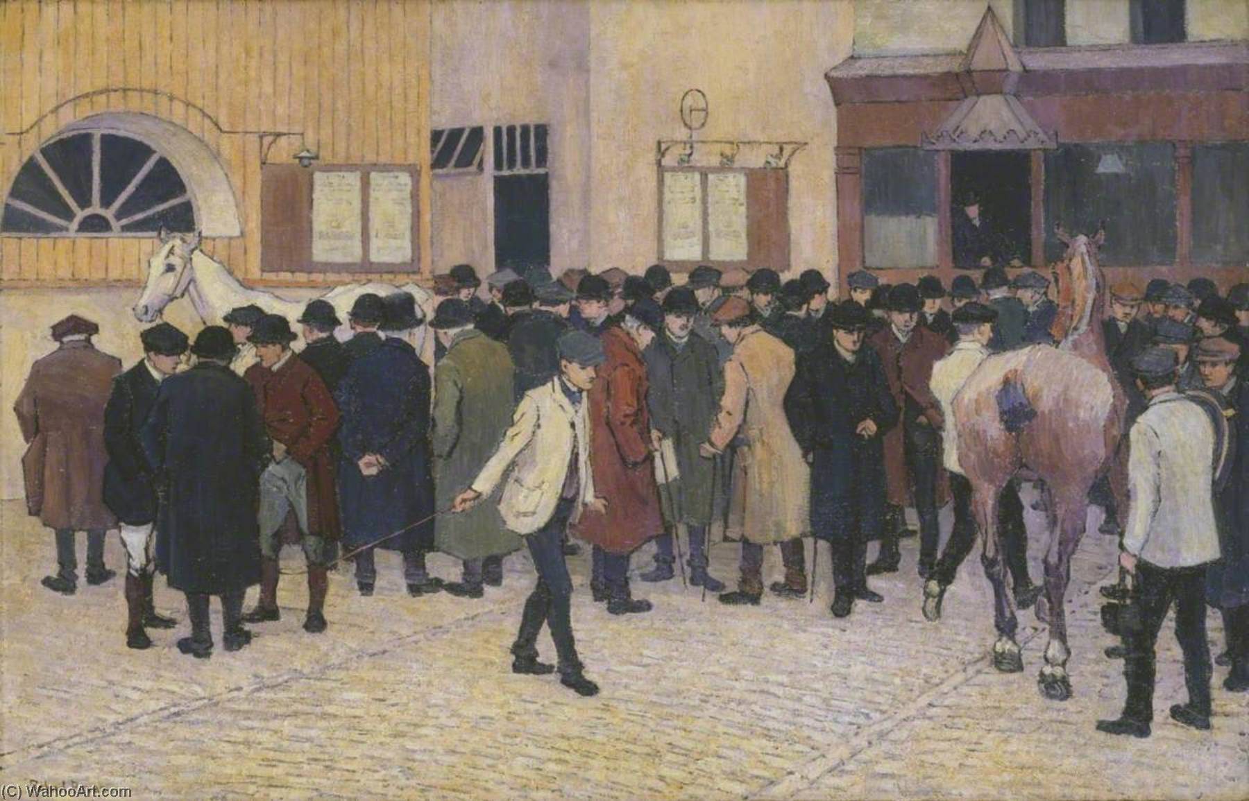 Horse Sale At The Barbican — Robert Polhill Bevan