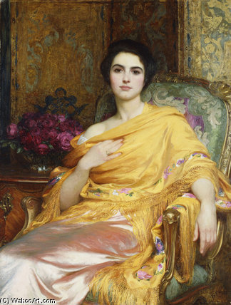 Portrait Of Elsa, Daughter Of William Hall — Frank Dicksee