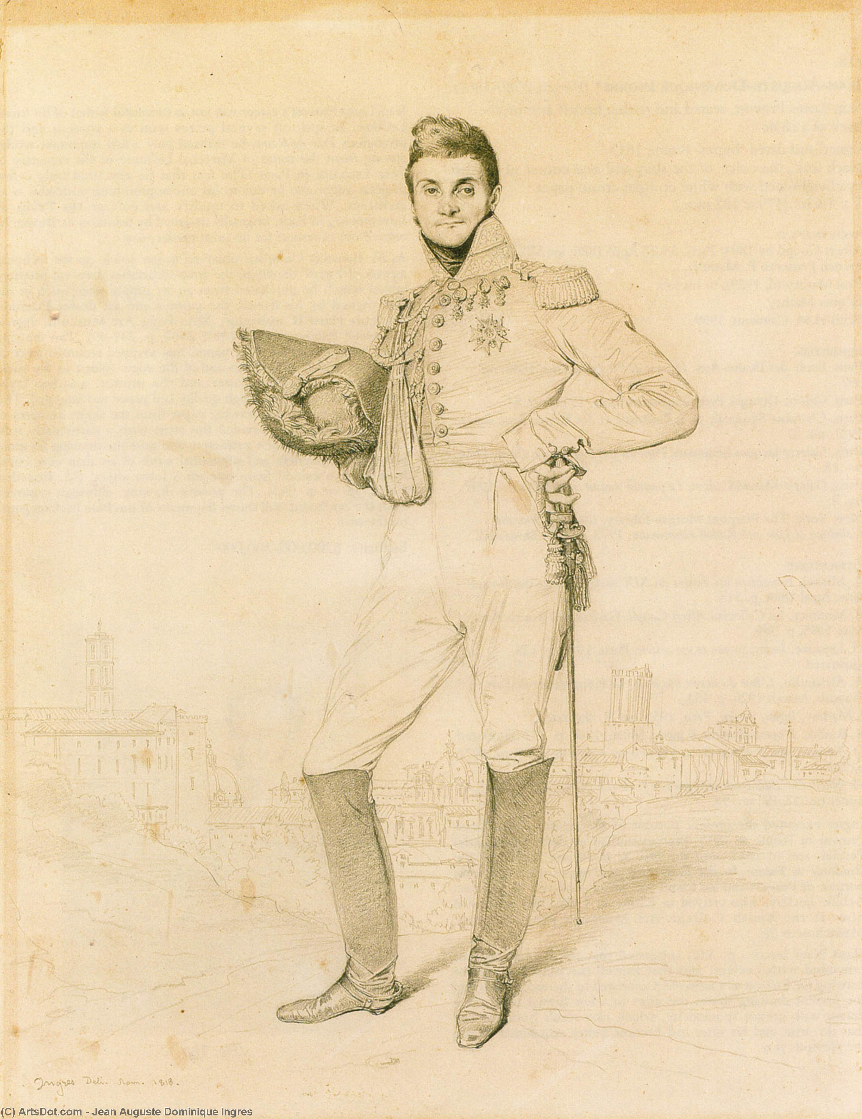 General Louis Etienne Dulong De Rosnay — Jean-auguste-dominique Ingres
