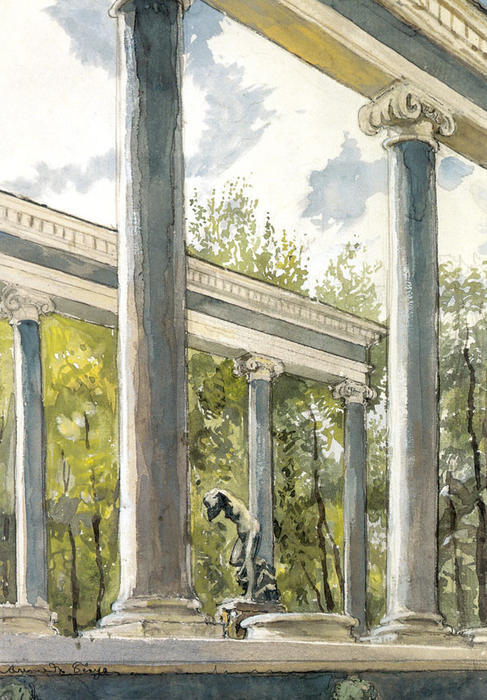 Peterhof Palace. Lion Cascade And Colonnade — Alexandre Benois