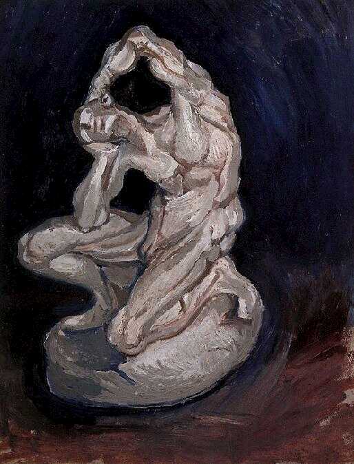 Plaster Statuette Of A Kneeling Man — Vincent Willem Van Gogh