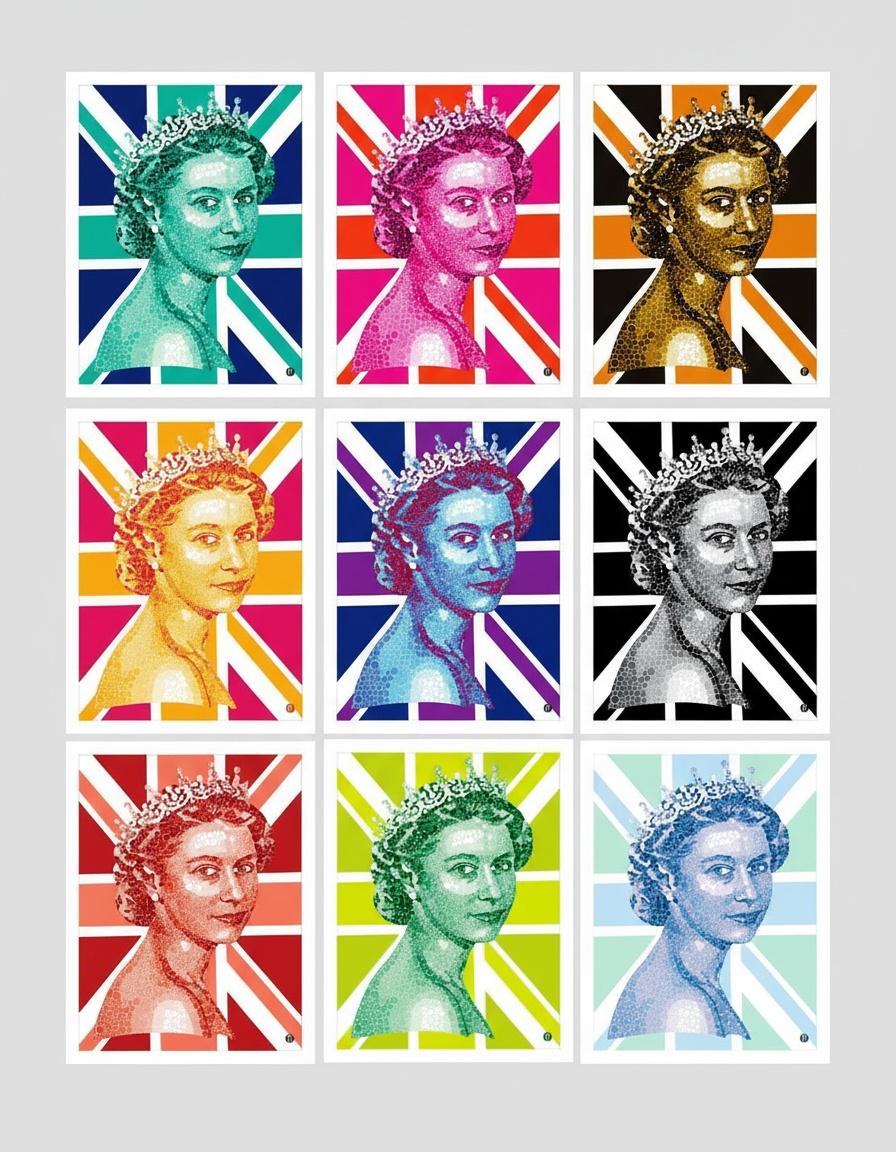 Sovereign Spectrum: A Monumental Grid Of Chromatic Majesty And Fragmented Iconography — Élise Muller